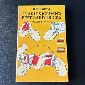 Vintage Magic Book - Charles Jordan’s Best Card Tricks - Magician Illustrations